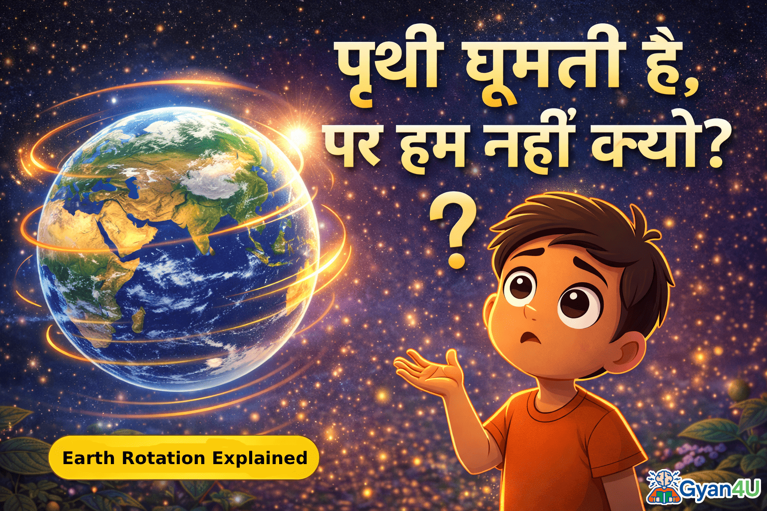 पृथ्वी घूमती है, लेकिन हम क्यों नहीं घूमते?